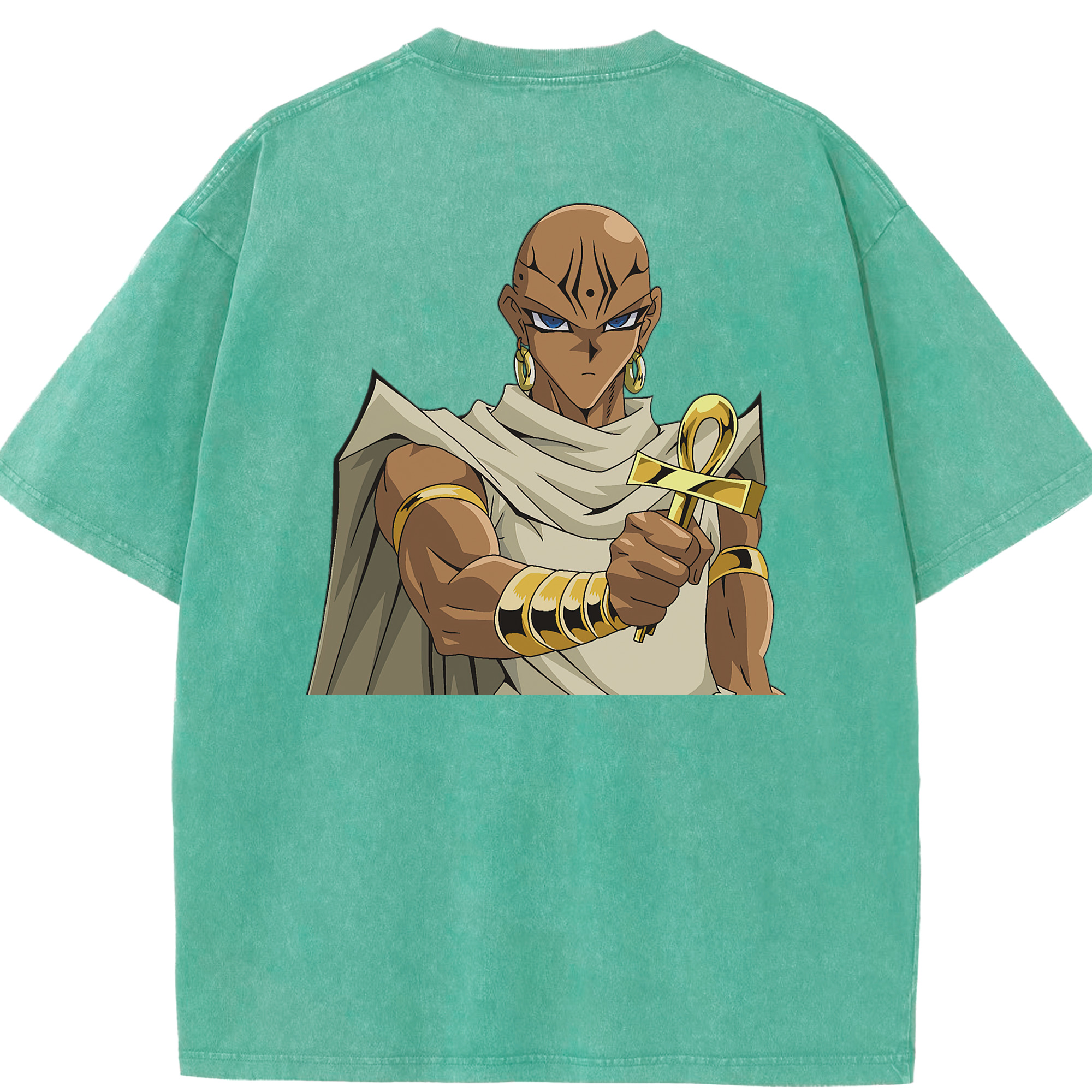 （画像用） 遊☆戯☆王 Yu-Gi-Oh! 綿100% ヴィンテージ風 半袖Tシャツ（背面プリント）